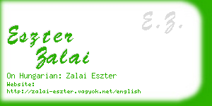 eszter zalai business card